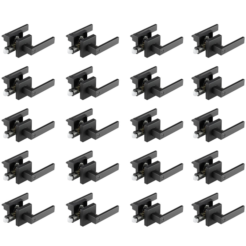 A1 Choice Square Privacy Door Lock Handle(Black) VALUE PACK OF 20