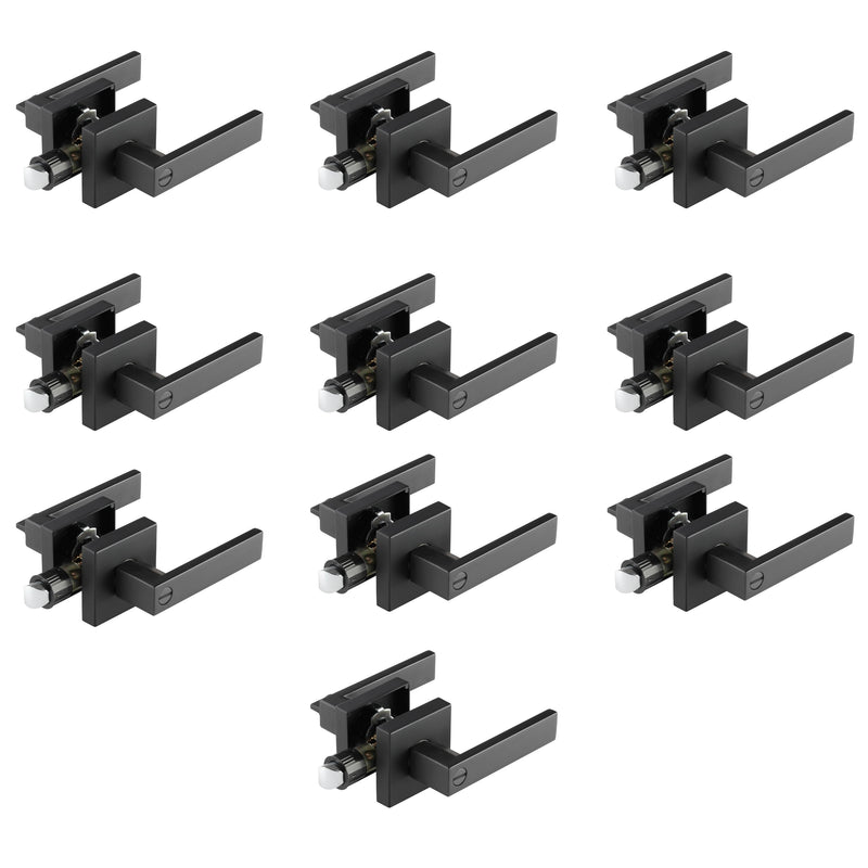 A1 Choice Square Privacy Door Lock Handle (Black) Pack Of 10