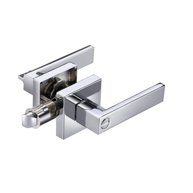 A1 Choice  Square Privacy Door Lock Handle (Chrome)